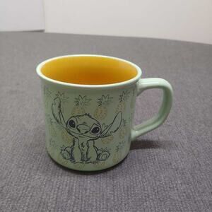 Zak Designs Disney Stitch Aloha Pineapple Mint Green Coffee Mug Cup 12oz